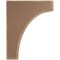 Ekena Millwork 5 1/4"W x 8"D x 10"H Clarksville Wood Vintage Decor Bracket, Weathered Brown BKTWD05X08X10CVBR - alternate 2